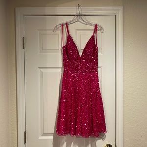 Ashley Lauren pink cocktail dress